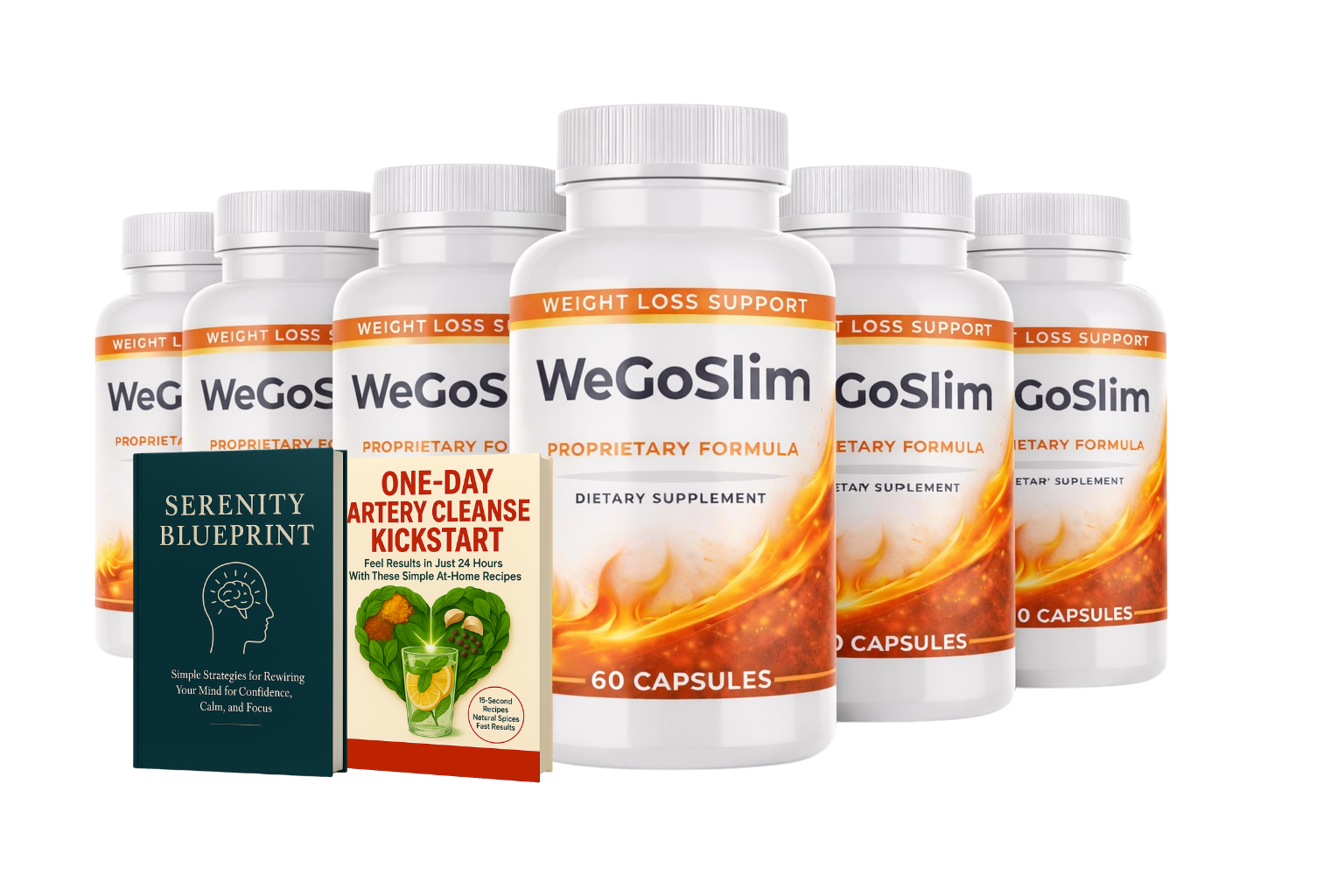 6 bottles of WeGoSlim with bonus ebooks